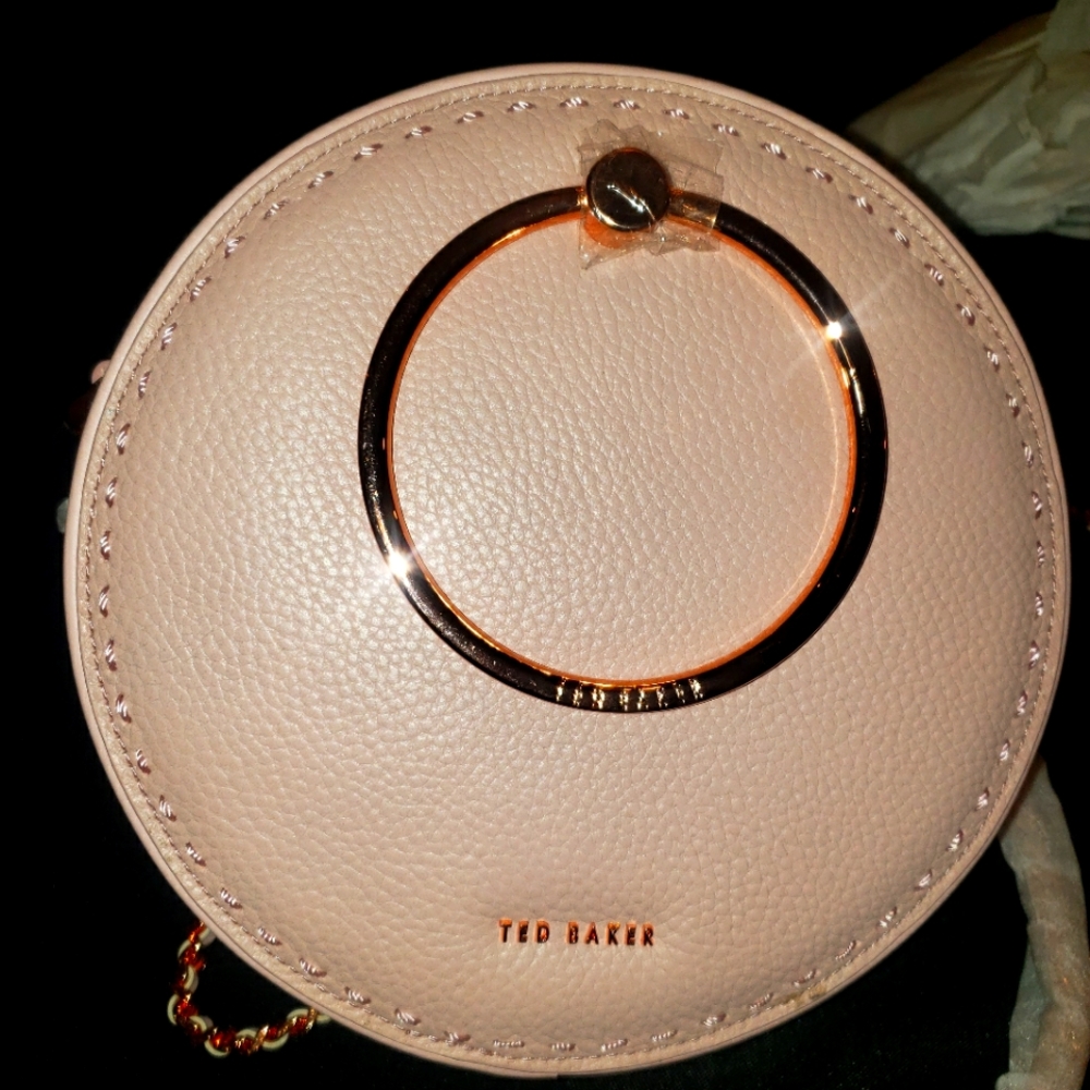 Ted Baker Circle Handbag – Rose Gold/Blush Leather (NWT)